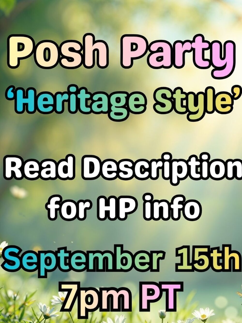 9/15 PARTY 🎯 Read DESCRIPTION 4 HP Info 🎯